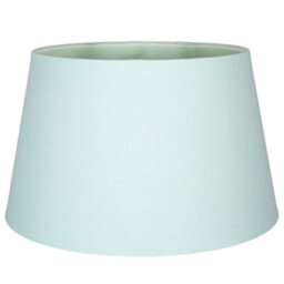 Happy Homewares Traditional 14 Inch Duck Egg Linen Drum Table/pendant Lampshade 60W Maximum - thumbnail 1