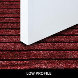 Ameha Pvc Rubber Mat, Non Slip Water & Dirt Absorbent Indoor Outdoor Extra Larger Area, Runner Mat, Burgundy 80X300Cm - thumbnail 3