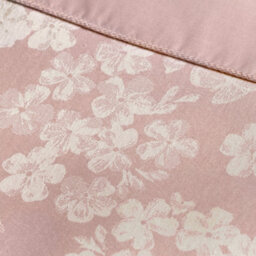 Dreams & Drapes Blossom Premium Woven Jacquard Pink Floral Blossom Duvet Cover Set - thumbnail 2