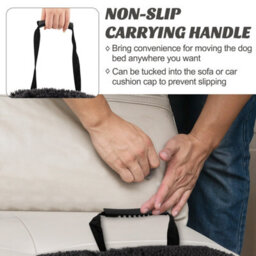 Costway Plush Calming Dog Couch Bed Dog Sofa Bed Anti-Slip Bottom With Washable Cover - thumbnail 6