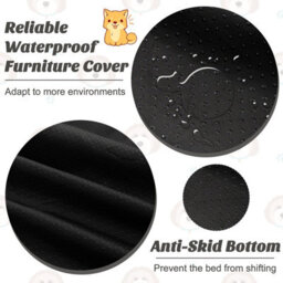 Costway Plush Calming Dog Couch Bed Dog Sofa Bed Anti-Slip Bottom With Washable Cover - thumbnail 7