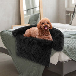 Costway Plush Calming Dog Couch Bed Dog Sofa Bed Anti-Slip Bottom With Washable Cover - thumbnail 5
