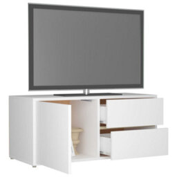 Vidaxl Tv Cabinet White 80X34X36 Cm Engineered Wood - thumbnail 5