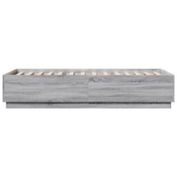 Berkfield Bed Frame Without Mattress Grey Sonoma 100X200 Cm - thumbnail 5