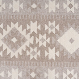 Loomed Neutral Beige Brown Geometric Scandi Style Fringed Area Rug 160Cm X 230Cm - thumbnail 5