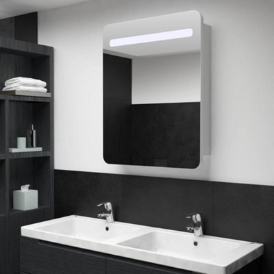 Vidaxl Led Bathroom Mirror Cabinet 60X11X80 Cm - image 1