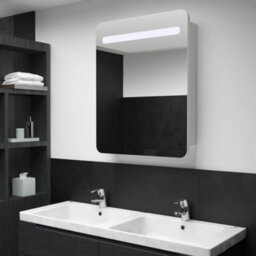 Vidaxl Led Bathroom Mirror Cabinet 60X11X80 Cm - thumbnail 1