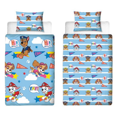 Paw Patrol Im Cool Reversible Duvet Set Multicoloured (Single) - image 1