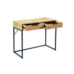 Julian Bowen Bali 2 Drawer Dressing Table/desk - Light Oak - thumbnail 3