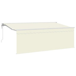 Berkfield Awning With Blind Manual Cream 350 X 200 X 120 Cm Fabric, Metal - thumbnail 2