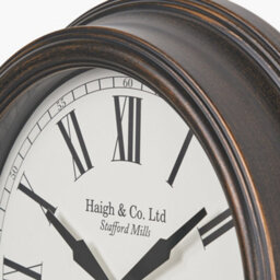 Pacific Lifestyle Antique Bronze Effect Indoor Outdoor Wall Clock - thumbnail 6