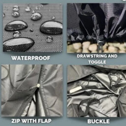 Breathable Round Table Weather Cover, Medium - thumbnail 3