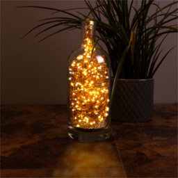 Netagon St. Helens Home And Garden Battery Copper Wire 200 Warm White Led String Light With Programme Controller 20M - thumbnail 4