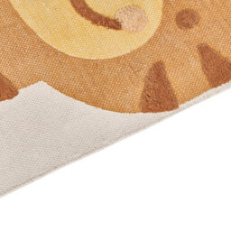 Wyld And Coco Tiger Print Kids Rug Multicolour 80 X 150 Cm Low Pile Playroom Mat - thumbnail 3
