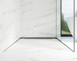 Ilcom Sloped Left Floor Shower Profile Lsl 12mm X 1200mm  Black Polished Stainless Steel - thumbnail 3