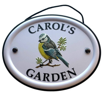 Mulberry Studios Decorative Bird Garden Sign - Carol's Garden