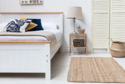 Rostherne Farmhouse White Wooden Bed Frame Double Size 4Ft6 - thumbnail 2