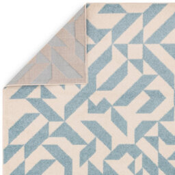 Blue Abstract Funky Modern Easy To Clean Geometric Rug For Diningroom-80Cm X 150Cm - thumbnail 4