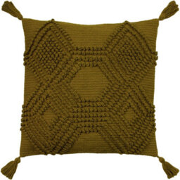 Furn. Halmo Woven Tasselled Cushion Cover - thumbnail 1