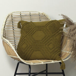 Furn. Halmo Woven Tasselled Cushion Cover - thumbnail 5