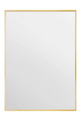 Mirroroutlet The Artus Gold Aluminium Edged Wall Mirror 70Cm X 50Cm - image 1
