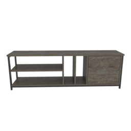 Decorotika Oneida Tv Stand Tv Unit For Tv's Up To 72 Inch Black Wenge - thumbnail 5