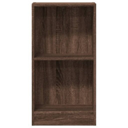 Berkfield Versatile Bookcase Brown Oak 40X24X76 Cm Engineered Wood - thumbnail 4