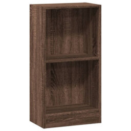 Berkfield Versatile Bookcase Brown Oak 40X24X76 Cm Engineered Wood - thumbnail 1