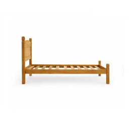3Ft Single Low End Solid Pine Bed Frame Mexican Rustic Wooden Bedroom Bed Base - thumbnail 6