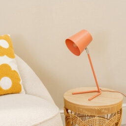 Valuelights Lark Coral Peach Metal Task Reading Compact Desk Table Lamp With Led Bulb - thumbnail 4