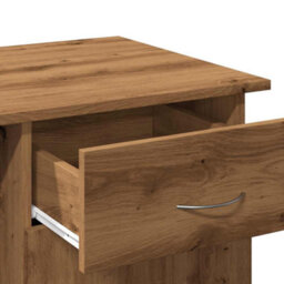 Berkfield Desk Artisan Oak 100X50X76 Cm Engineered Wood - thumbnail 8