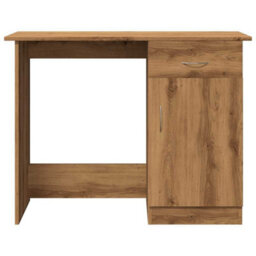 Berkfield Desk Artisan Oak 100X50X76 Cm Engineered Wood - thumbnail 4