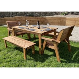 Marlborough The Abergele Eight Seater Wooden Table Set - thumbnail 1