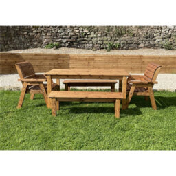 Marlborough The Abergele Eight Seater Wooden Table Set - thumbnail 2