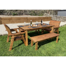 Marlborough The Abergele Eight Seater Wooden Table Set - thumbnail 5