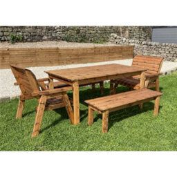 Marlborough The Abergele Eight Seater Wooden Table Set - thumbnail 3