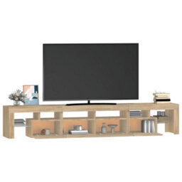 Vidaxl Tv Cabinet With Led Lights Sonoma Oak 230X36.5X40 Cm - thumbnail 6