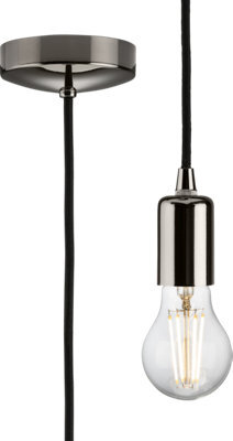 Knightsbridge 8270Lbn 1.8M Contemporary Pendant Set In A Black Nicel Finish - image 1