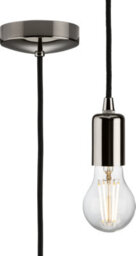 Knightsbridge 8270Lbn 1.8M Contemporary Pendant Set In A Black Nicel Finish - thumbnail 1