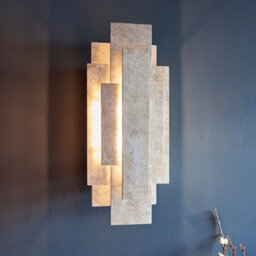 2 Pack Antique Silver Leaf Panel Wall Light - Twin G9 Led - Decorative Sconce - thumbnail 3