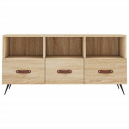 Berkfield Sturdy Tv Cabinet Sonoma Oak 102X36X50 Cm Engineered Wood - thumbnail 5