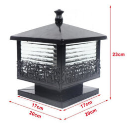 Vintage Gate Post Lamp Pillar Light Outdoor Wall Light Garden Gate Pillar Light - thumbnail 2