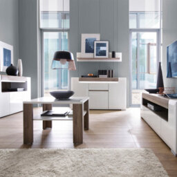 Furniture To Go Toronto 125 Cm Wall Shelf In White And Oak - thumbnail 3