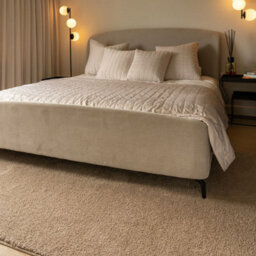 Loomed Machine Washable Shaggy Rug Fawn Beige Fluffy Mats 200Cm X 290Cm - thumbnail 3