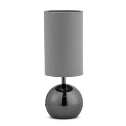 Lighting Supermarket Bedford Modern Black Brushed Metal Ball Small Touch Control Table Lamp - thumbnail 1
