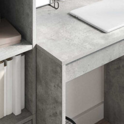 Berkfield Modern Writing Desk Concrete Grey Mdf With Concrete Look 70 X 50 X 76 Cm - thumbnail 4