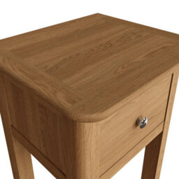 Fwstyle Natural Ash Wooden 1 Drawer Telephone Table Ready Assembled - thumbnail 5