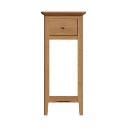 Fwstyle Natural Ash Wooden 1 Drawer Telephone Table Ready Assembled - thumbnail 4