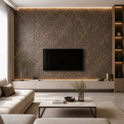 Ener-J Pack Of 2 Britwall Charcoal-Toned Flexible Marble Wall Panel Sheet 1200 X 600 mm - thumbnail 5