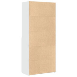 Berkfield Highboard White 80X42.5X185 Cm Engineered Wood - thumbnail 6